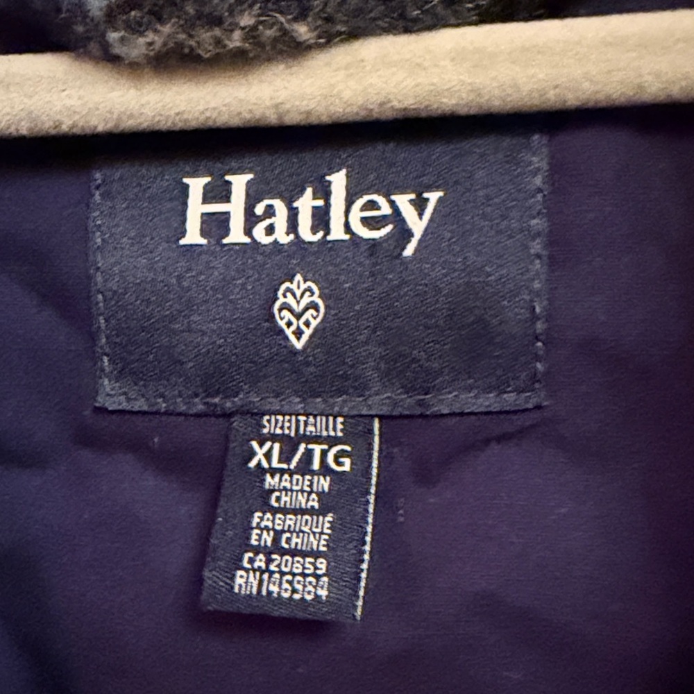 Hatley XL Plaid Wool Blend Jacket - Picture 2 of 3